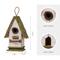 Show in main carousel: Glitzhome Wood Roof Garden Birdhouse, Green slide 2 of 7