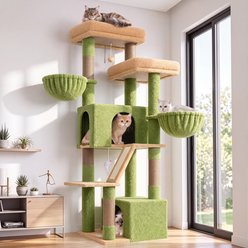 Globlazer 69-in Sturdy Indoor Cat Tree Tower, Green