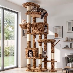 Globlazer 83-in Giant Cat Tree, Leopard Print