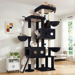 Globlazer Heavy Duty 81-in Plush Condo Cat Tree, Dark Gray