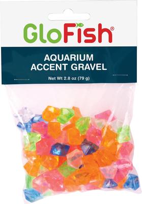 Show full view: GloFish Accent Gravel for Aquariums, Multicolored, 2.8-oz bag slide 1 of 5