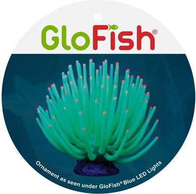 Show full view: GloFish Anemone Aquarium Ornament, Green slide 3 of 9