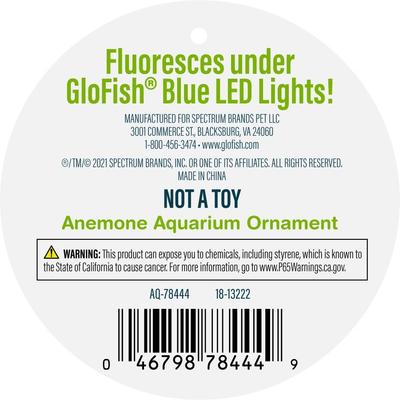 Show full view: GloFish Anemone Aquarium Ornament, Green slide 4 of 9