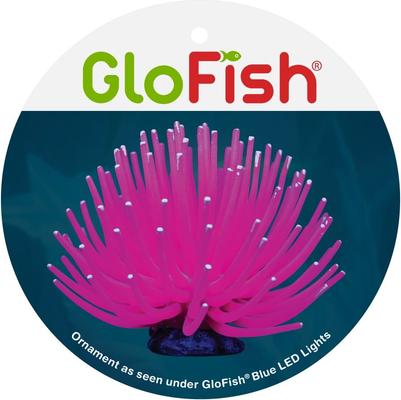 Show full view: GloFish Anemone Aquarium Ornament, Pink slide 3 of 8