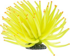 GloFish Aquarium Anemone Ornament, Medium, Yellow