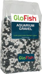 GloFish Aquarium Fish Gravel, Black & White, 5-lb