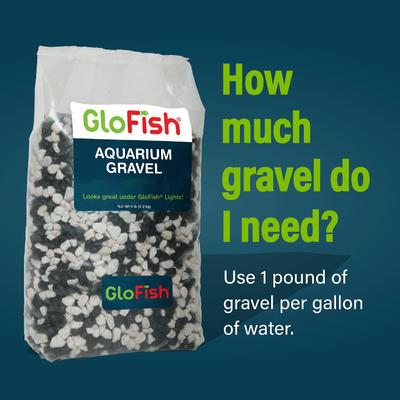 Show full view: GloFish Aquarium Fish Gravel, Black & White, 5-lb slide 4 of 7