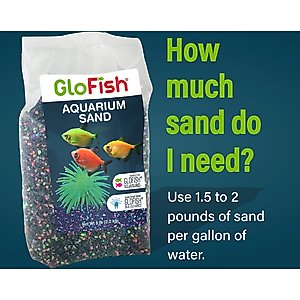 GloFish Aquarium Sand, 5-lb bag