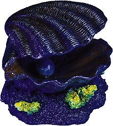 GloFish Clam Aquarium Ornament slide 2 of 3