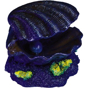 GloFish Clam Aquarium Ornament