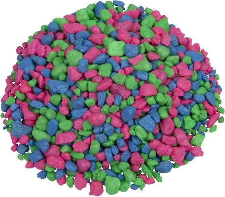 Show full view: GloFish Fluorescent Aquarium Gravel, Pink/Green/Blue, 5-lb bag slide 2 of 3