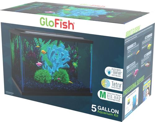 Show full view: GloFish LED Lighting & Filter Aquarium Kit, 5-gal slide 5 of 10