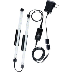 GloFish LED White & Blue Light Stick, 10-in, 2 count