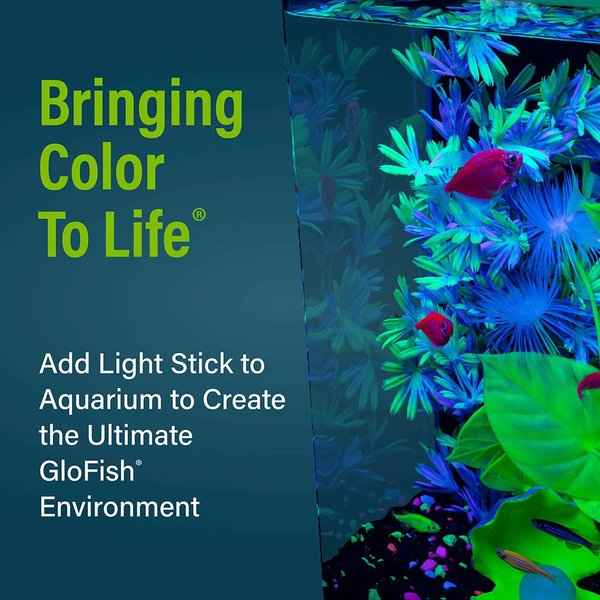 GloFish Multi-Color LED Aquarium Light Sticks, 20-gal, 10-in, 2 count