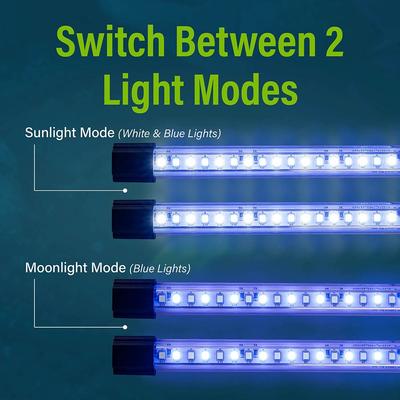 Show full view: GloFish Multi-Color LED Aquarium Light Sticks, 20-gal, 10-in, 2 count slide 4 of 9