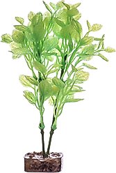 GloFish Plastic Aquarium Plant, Green/Yellow, Medium