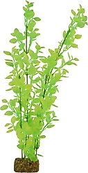 GloFish Plastic Aquarium Plant, Green/Yellow, X-Large