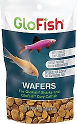 GloFish Shark & Cory Catfish Wafers Fish Food, 1.58-oz pouch