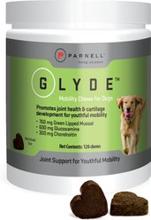 Glyde Mobility Chews Hip & Joint Support Supplement with Glucosamine & Chondroitin for Dogs, 120 count