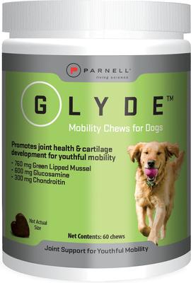 Show full view: Glyde Mobility Chews Hip & Joint Support Supplement with Glucosamine & Chondroitin for Dogs, 60 count slide 3 of 7