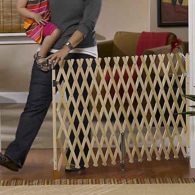 Show full view: GMI Keepsafe Wooden Expanding Pet Gate, 5-ft wide slide 2 of 10