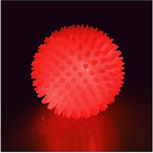 Gnawsome Squeak & Light LED Ball Dog Toy, Color Varies, Medium