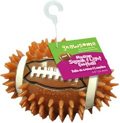 Gnawsome Squeak & Light LED Football Dog Toy, Color Varies, Medium