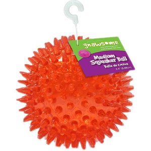 Gnawsome Squeaker Ball Dog Toy, Color Varies, Medium