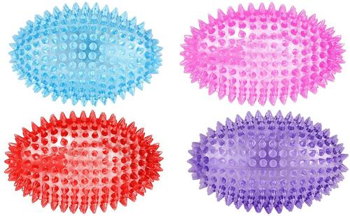 Show full view: Gnawsome Squeaker Football Dog Toy, Color Varies, Medium slide 4 of 9