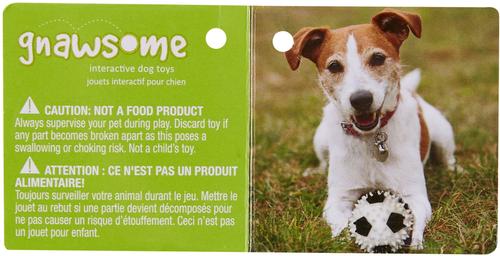Show full view: Gnawsome Squeaker Soccer Ball Dog Toy, Medium slide 5 of 9
