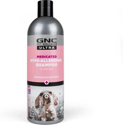 GNC PETS Ultra Medicated Hypo-Allergenic Dog Shampoo, 16-fl oz