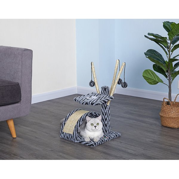Go Pet Club 22-in Cat Tree Condo & Scratching Pad
