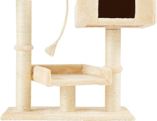Show full view: Go Pet Club 36-in Faux Fur Cat Tree & Condo, Beige slide 7 of 11