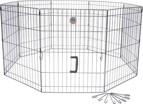Show full view: Go Pet Club Foldable Wire Dog Exercise Pen, Large slide 4 of 5