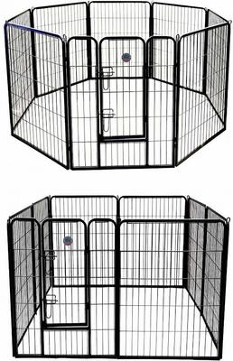 Show full view: Go Pet Club Heavy Duty Wire Dog Exercise Pen, Small slide 3 of 4