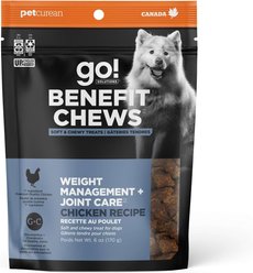 Go! Solutions Benefit Chews Weight Management + Joint Care Benefit Chews Chicken Recipe Soft & Chewy Dog Treats, 6-oz bag