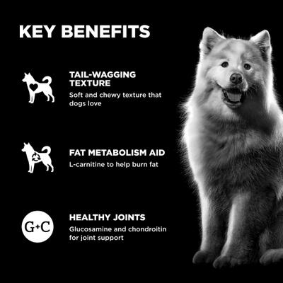 Show full view: Go! Solutions Benefit Chews Weight Management + Joint Care Benefit Chews Chicken Recipe Soft & Chewy Dog Treats, 6-oz bag slide 5 of 11