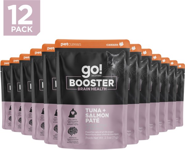 GO! SOLUTIONS Booster Brain Health Tuna Salmon Pate Wet Cat Food