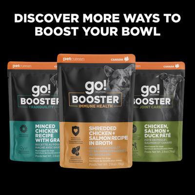 Show full view: Go! Solutions Booster Digestive Health Chicken & Lamb Stew Wet Dog Food, 2.8-oz pouch, 12 count slide 9 of 11