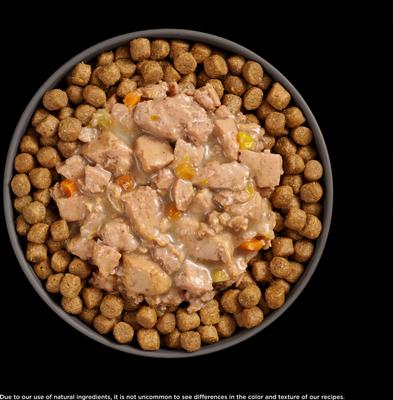Show full view: Go! Solutions Booster Digestive Health Minced Chicken & Duck with Gravy Wet Cat Food, 2.5-oz pouch, 12 count slide 6 of 11