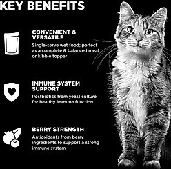 Go! Solutions Booster Immune Health Minced Chicken & Salmon with Gravy Wet Cat Food, 2.5-oz pouch, box of 12 slide 2 of 8