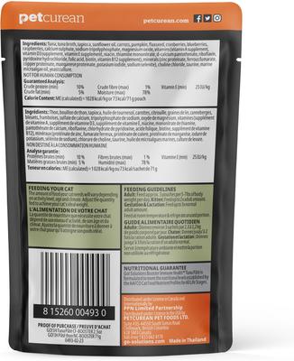 Show full view: Go! Solutions Booster Immune Health Tuna Pate Wet Cat Food, 2.5-oz pouch, 12 count slide 3 of 10