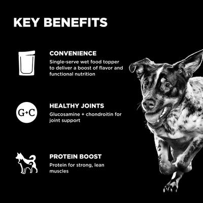 Show full view: Go! Solutions Booster Joint Care Minced Chicken with Gravy Wet Dog Food, 2.8-oz pouch, 12 count slide 5 of 10