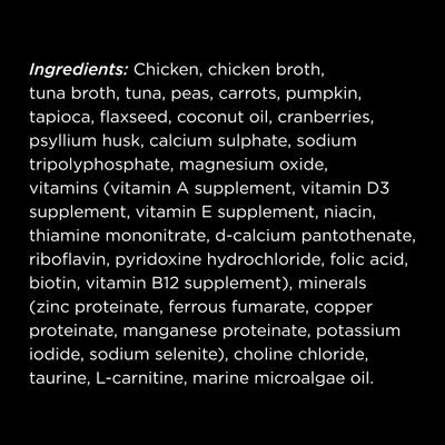 Show full view: Go! Solutions Booster Weight Management Minced Chicken & Tuna with Gravy Wet Cat Food, 2.5-oz pouch, 12 count slide 4 of 10