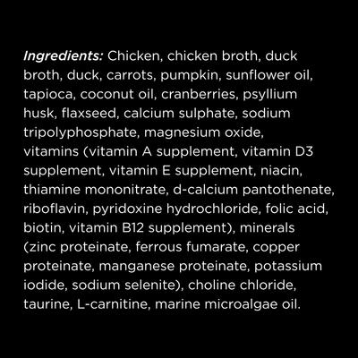 Show full view: Go! Solutions Booster Weight Management Shredded Chicken & Duck in Broth Wet Cat Food, 2.5-oz pouch, 12 count slide 4 of 10