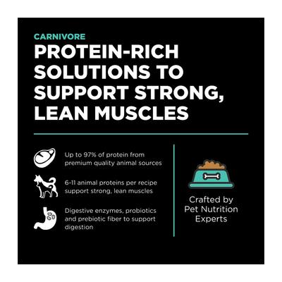 Show full view: Go! Solutions Carnivore Grain-Free Chicken, Turkey + Duck Adult Recipe Dry Dog Food, 22-lb bag slide 3 of 12