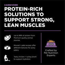 Go! Solutions Carnivore Grain-Free Chicken, Turkey + Duck Pate Cat Food, 6.4-oz, case of 24 slide 2 of 9