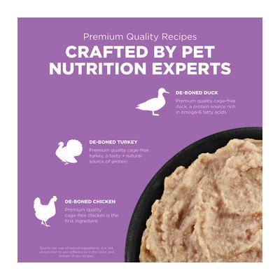 Show full view: Go! Solutions Carnivore Grain-Free Chicken, Turkey + Duck Pate Cat Food, 6.4-oz, case of 24 slide 6 of 11