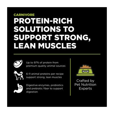 Show full view: Go! Solutions Carnivore Grain-Free Chicken, Turkey + Duck Puppy Recipe Dry Dog Food, 12-lb bag slide 3 of 12