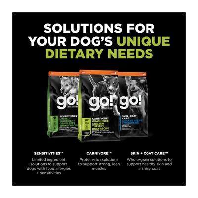 Show full view: Go! Solutions Carnivore Grain-Free Chicken, Turkey + Duck Puppy Recipe Dry Dog Food, 12-lb bag slide 7 of 12